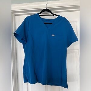 Figs Royal Blue Women's  Scrub Top